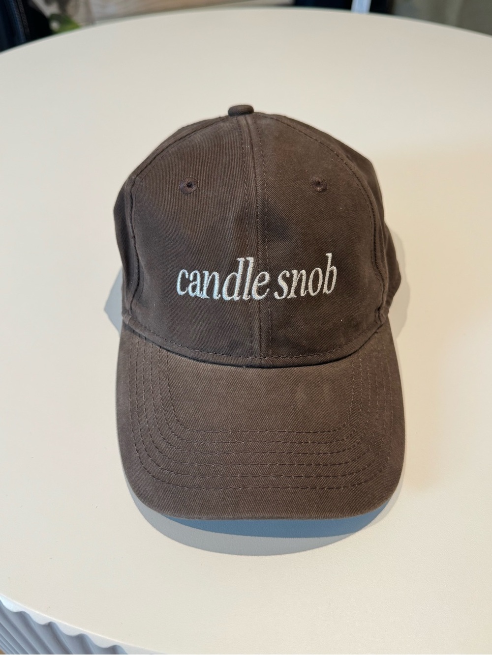 Embroidered Brown Women's Baseball Cap